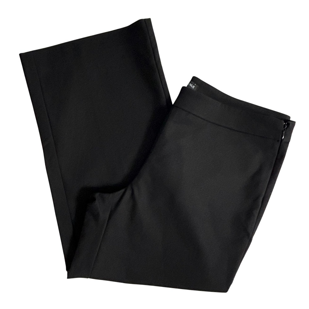 Saks Fifth‎ Avenue Black Cropped Wide Leg Trousers Dress Pants Career Women8